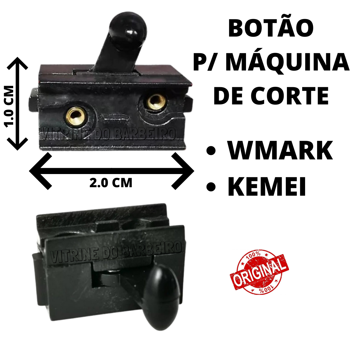 Botão Chave Liga Desliga Máquinas De Corte Kemei Wmark