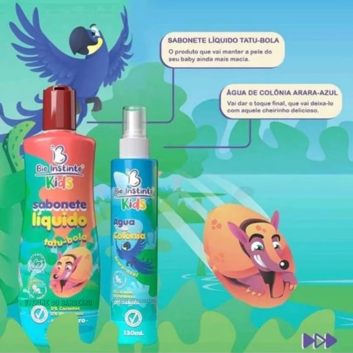 Kit Banho Cabelo Corpo Kids Para Cuidado Criança Maternidade