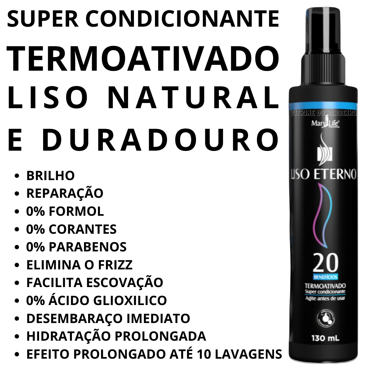 Spray Condicionante Termoativado Liso Eterno 20 Benefícios