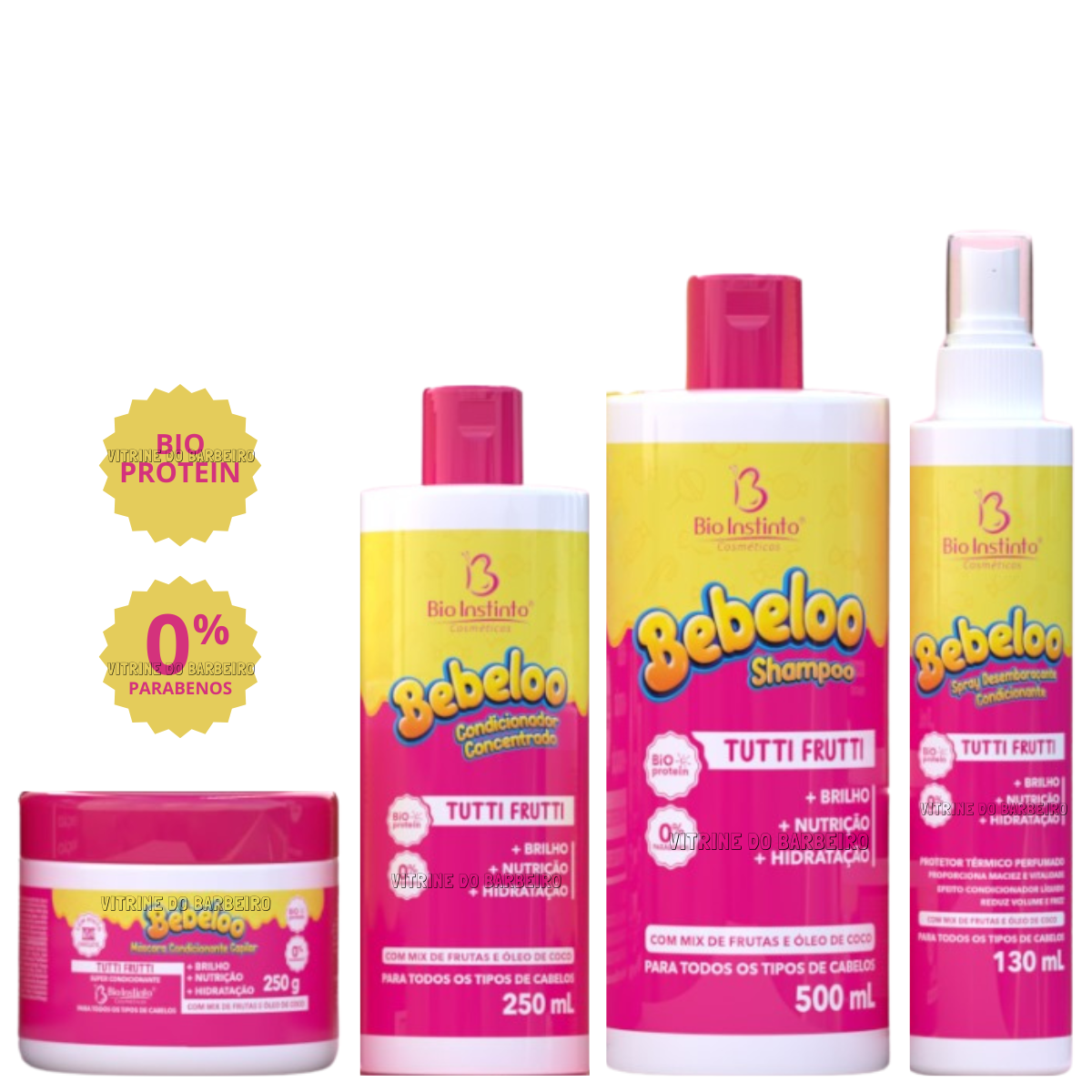 Shampoo Bio Instinto Kit Capilar Bebeloo Tutti Frutti Shampoo Condicionador