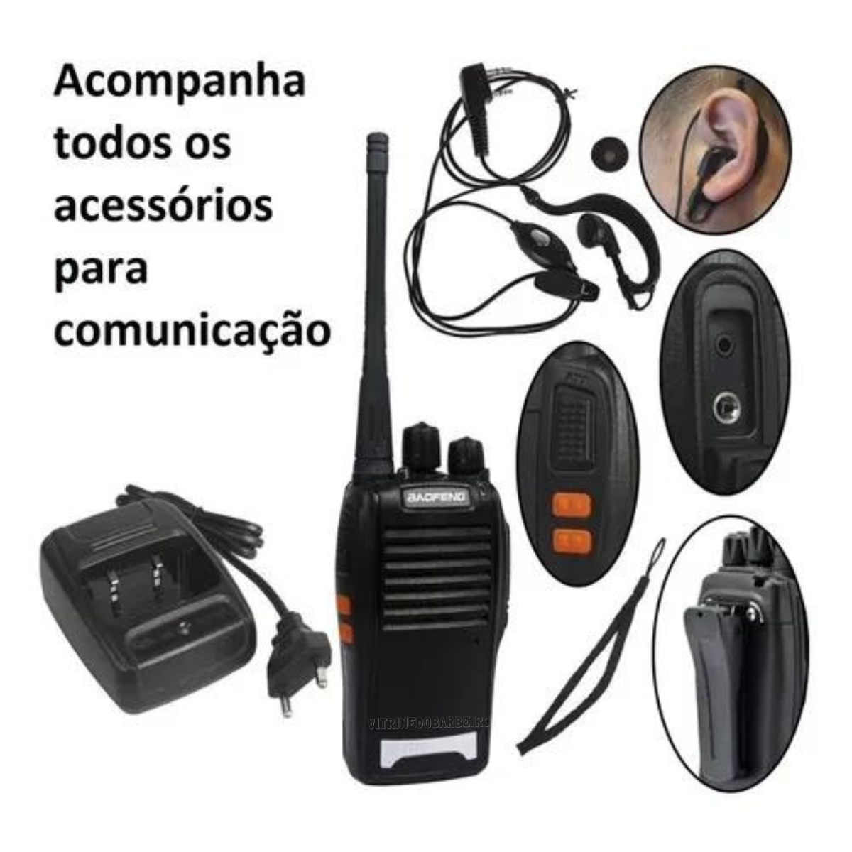 Rádio Comunicador Baefeng Walktalk Similar Ao Motorola