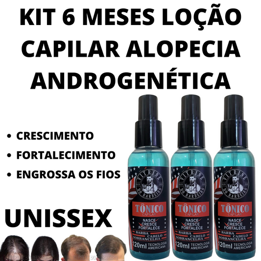 3 Tônico 120ml Nasce Cresce E Fortalece Anti Alopecia Areata