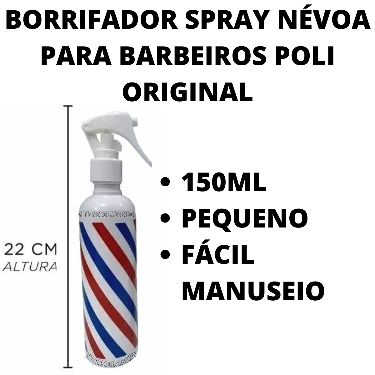 Borrifador Pulverizador Água Profissional Barbeiro Névoa