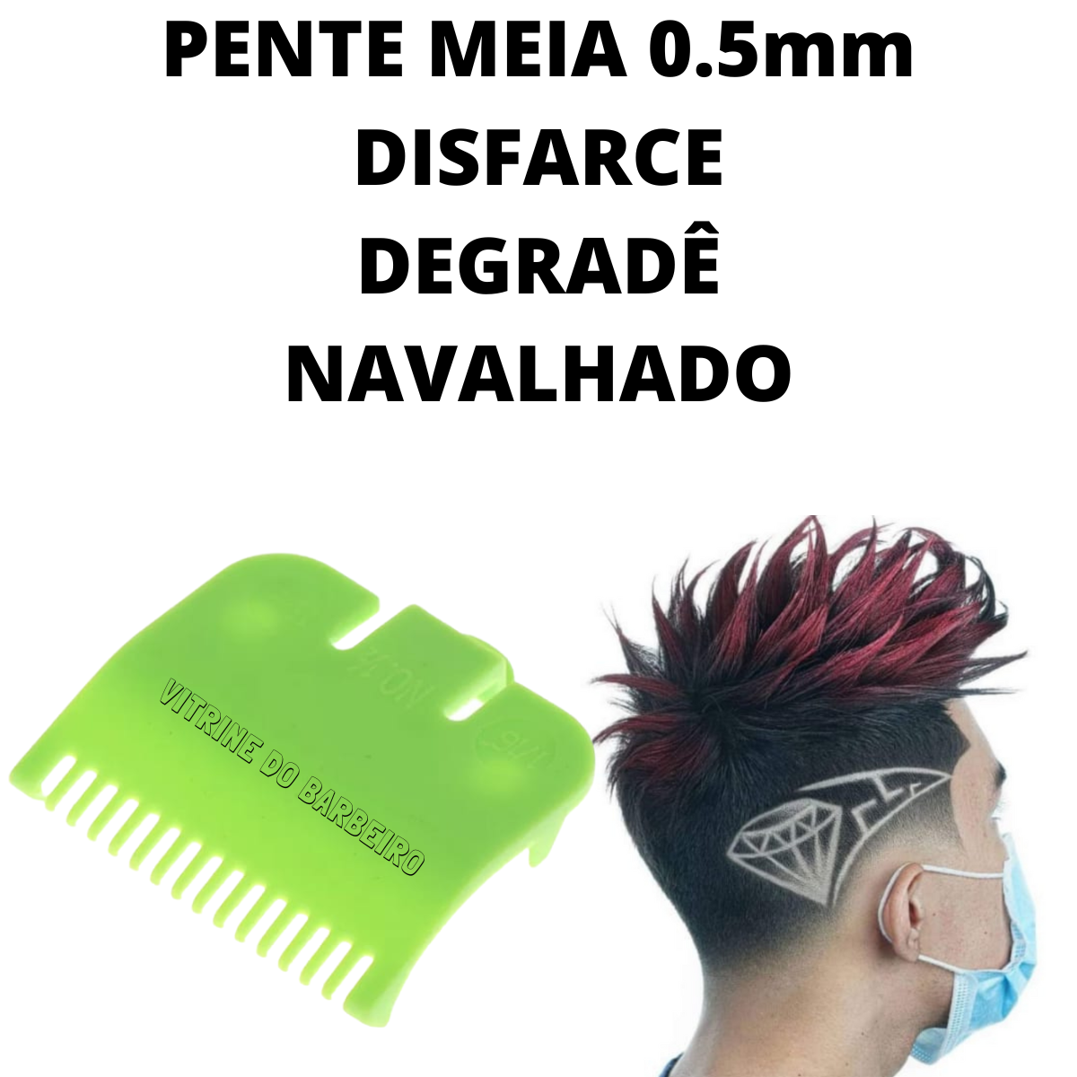 Pente Meia 0.5mm Para Máquina De Corte Profissional