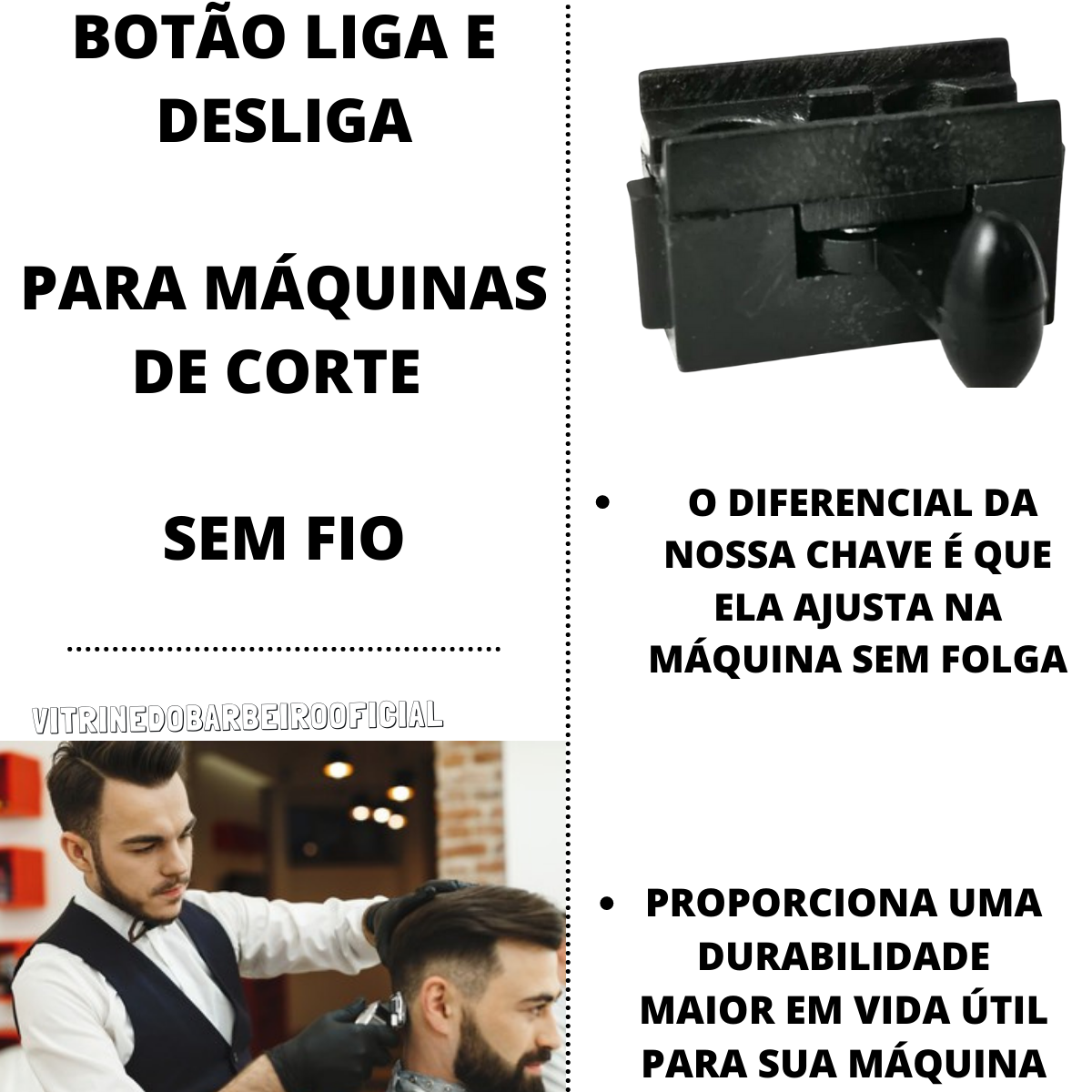 Botão Chave Liga Desliga Máquinas De Corte Kemei Wmark