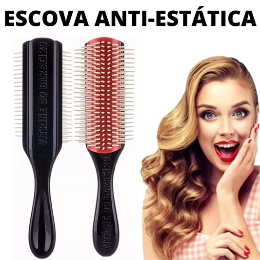 Escova De Cabelo Cerda Única Para Cabelo Curto E Médio