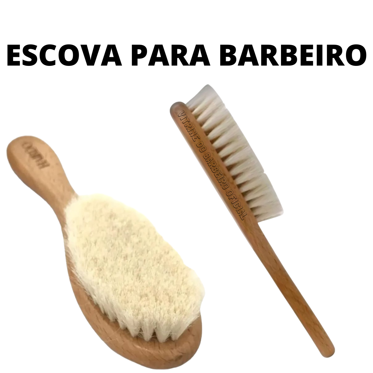 Escova Profissional Cerdas Macias Limpeza Corte De Cabelo