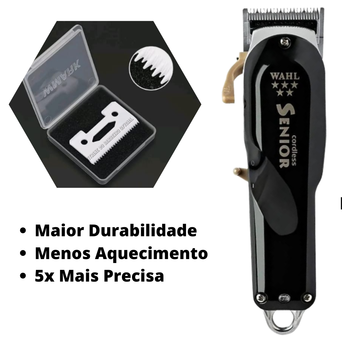 Lâmina De Cerâmica Serrilhada Magic Cordless Senior