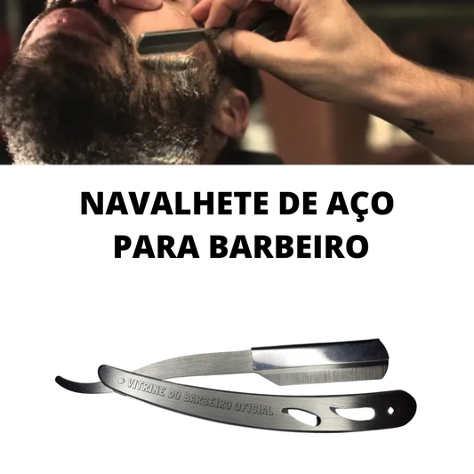 Navalhete Profissional Aço Inox Original Para Barbeiro