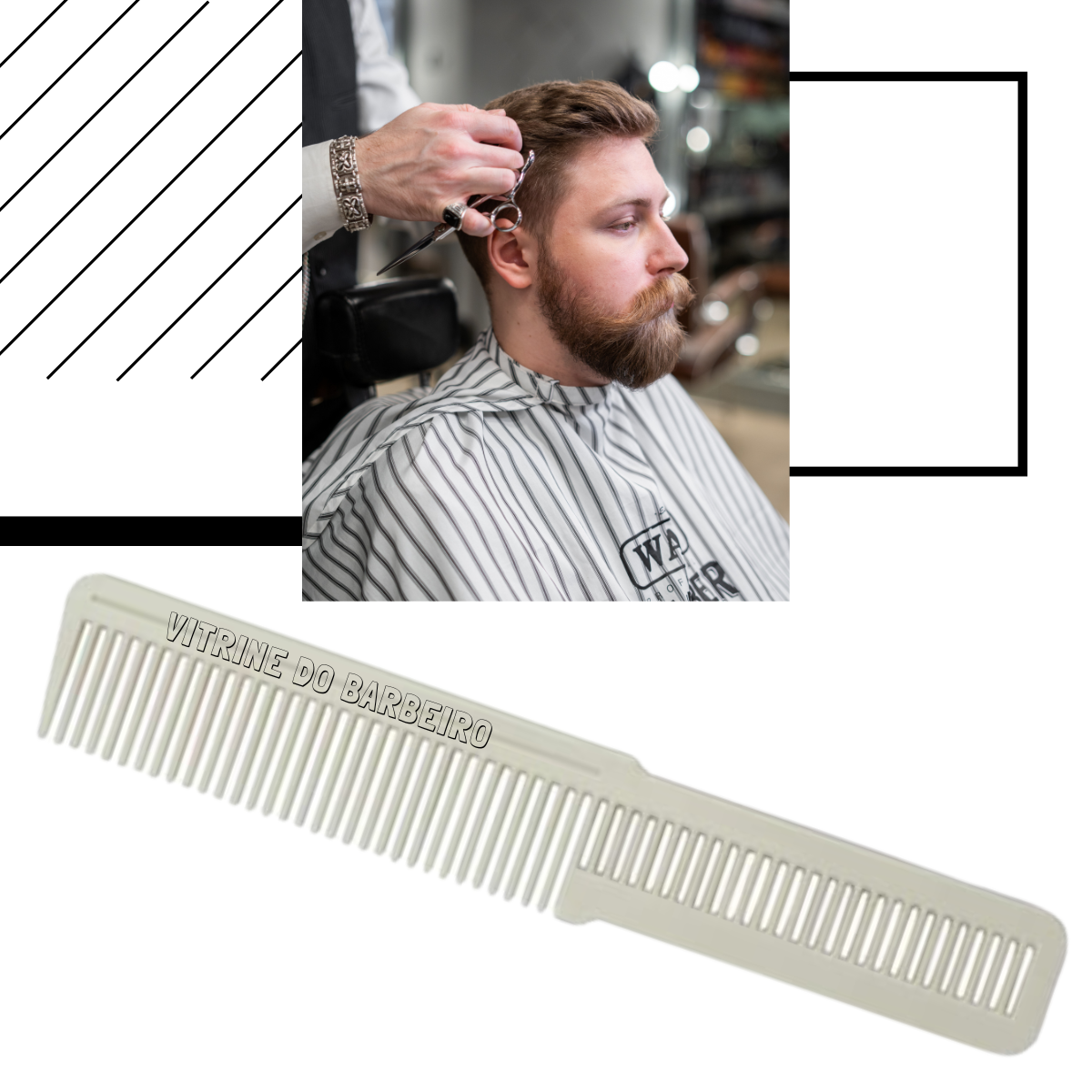 Pente Antiestático Para Corte De Cabelo Profissional