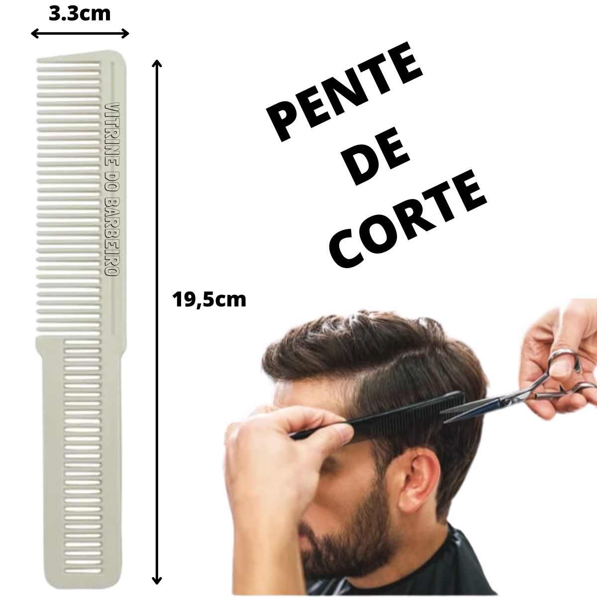 Pente Antiestático Para Corte De Cabelo Profissional