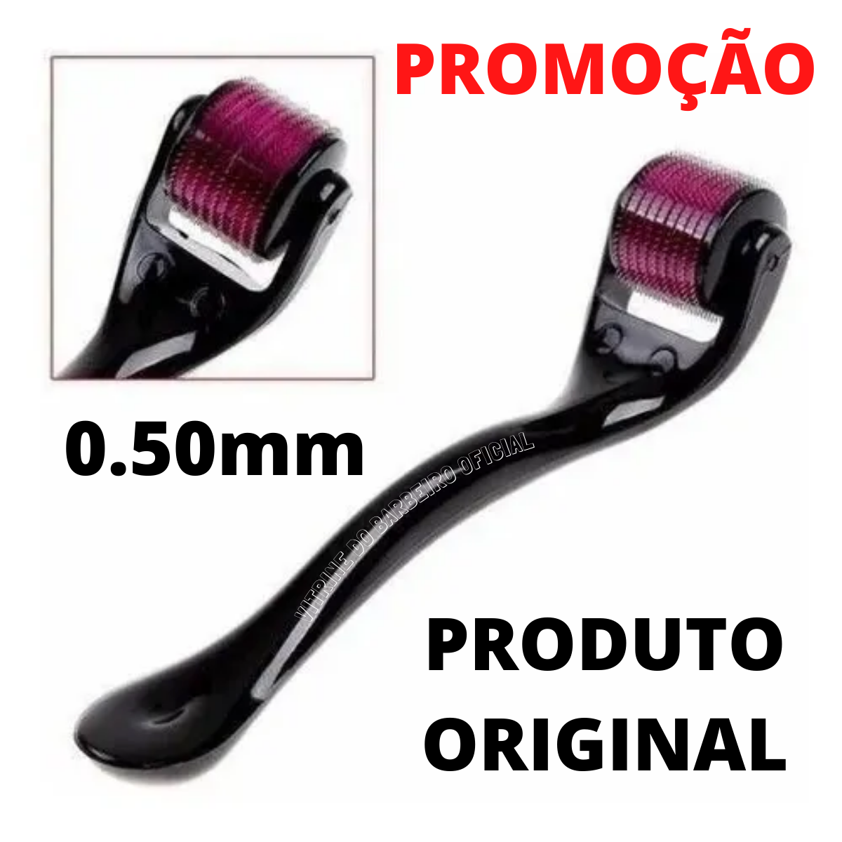 Rolo De Micro-agulhamento 540 Agulhas 0.50mm Profissional