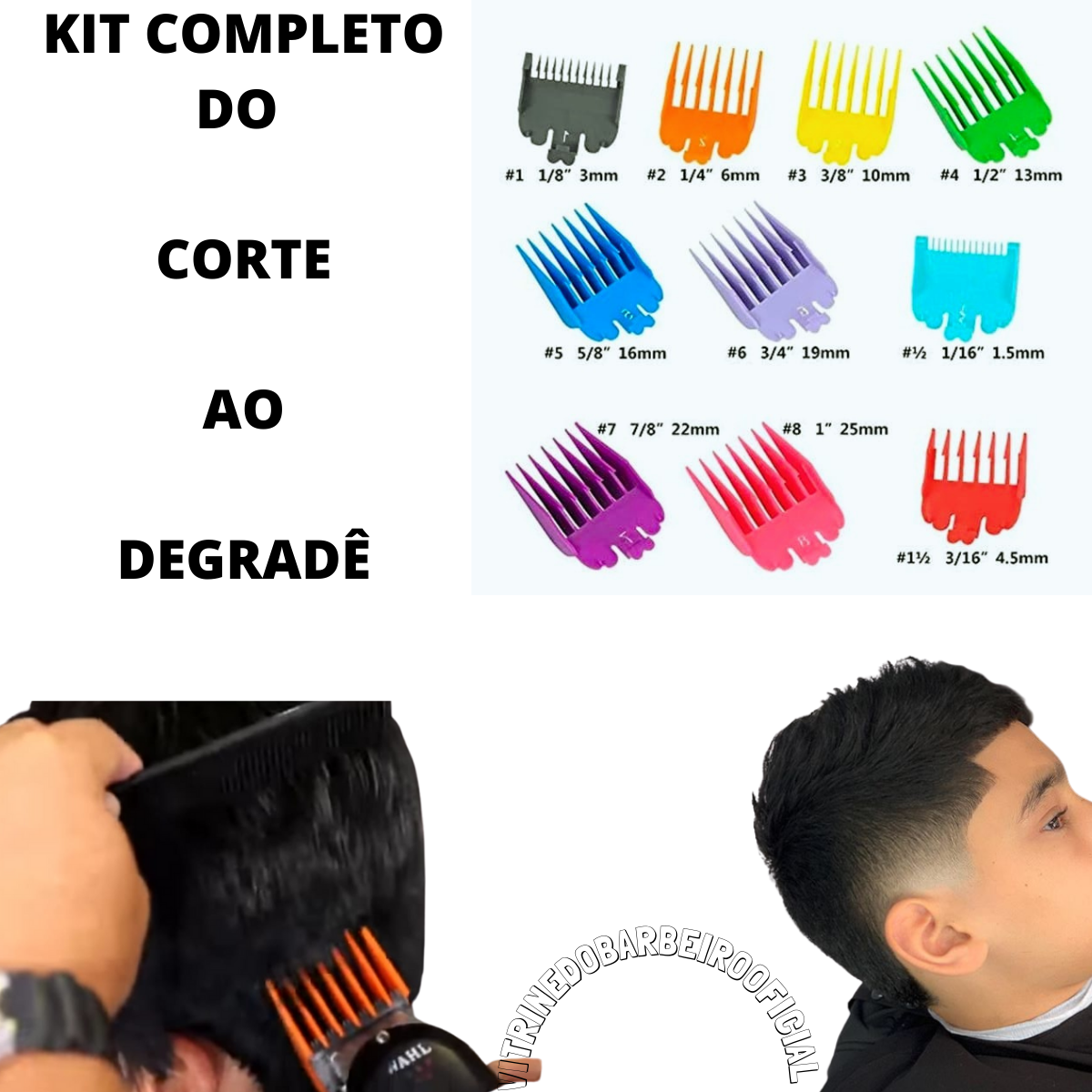 Kit 8 Pentes + 2 Pentes Disfarce Profissional