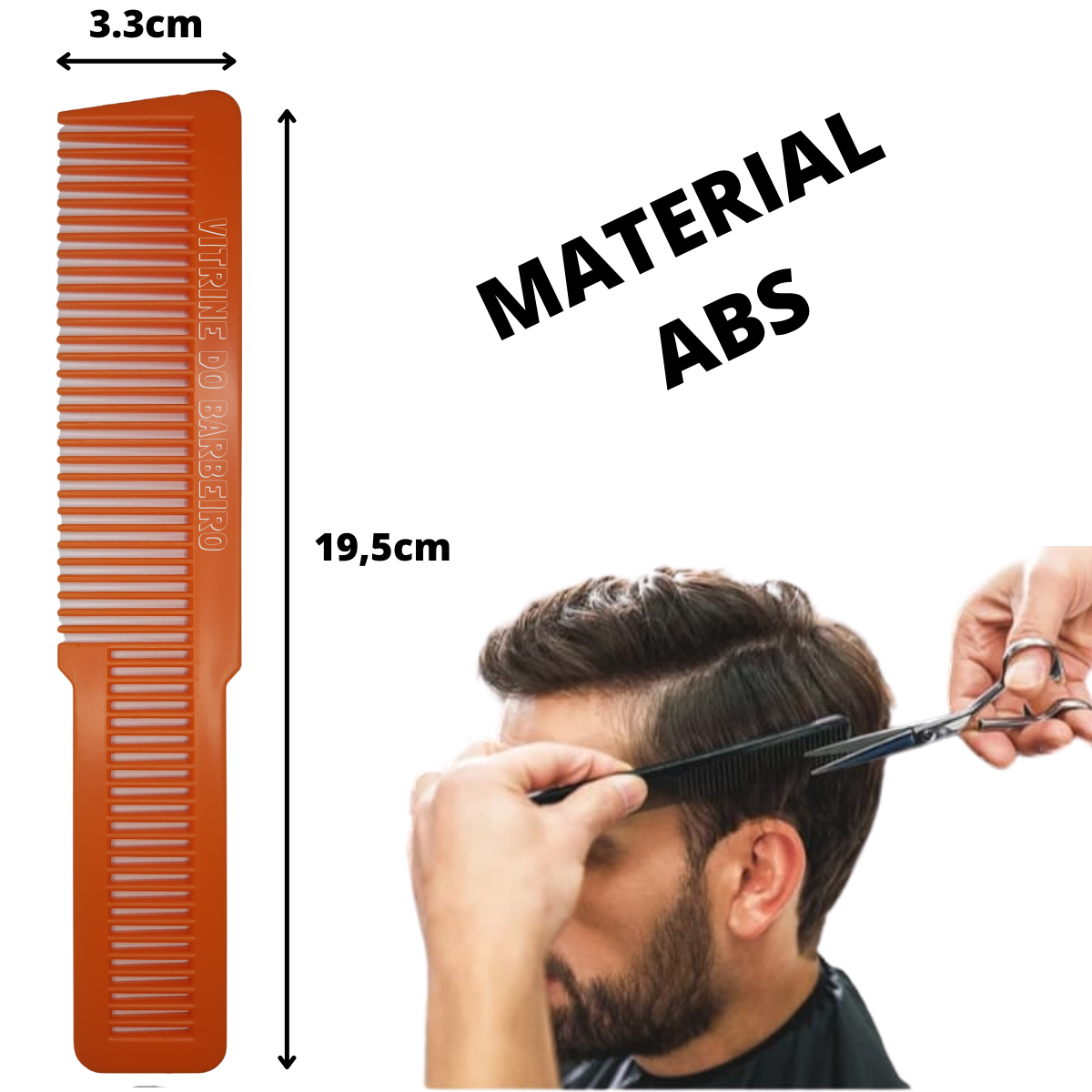 Pente Antiestático Para Corte De Cabelo Profissional