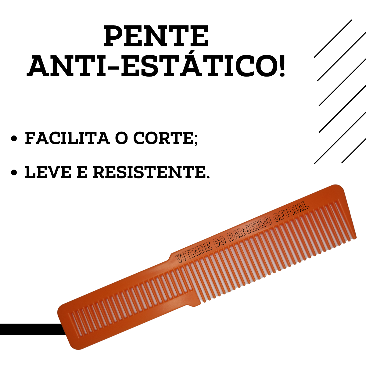 Pente Antiestático Para Corte De Cabelo Profissional