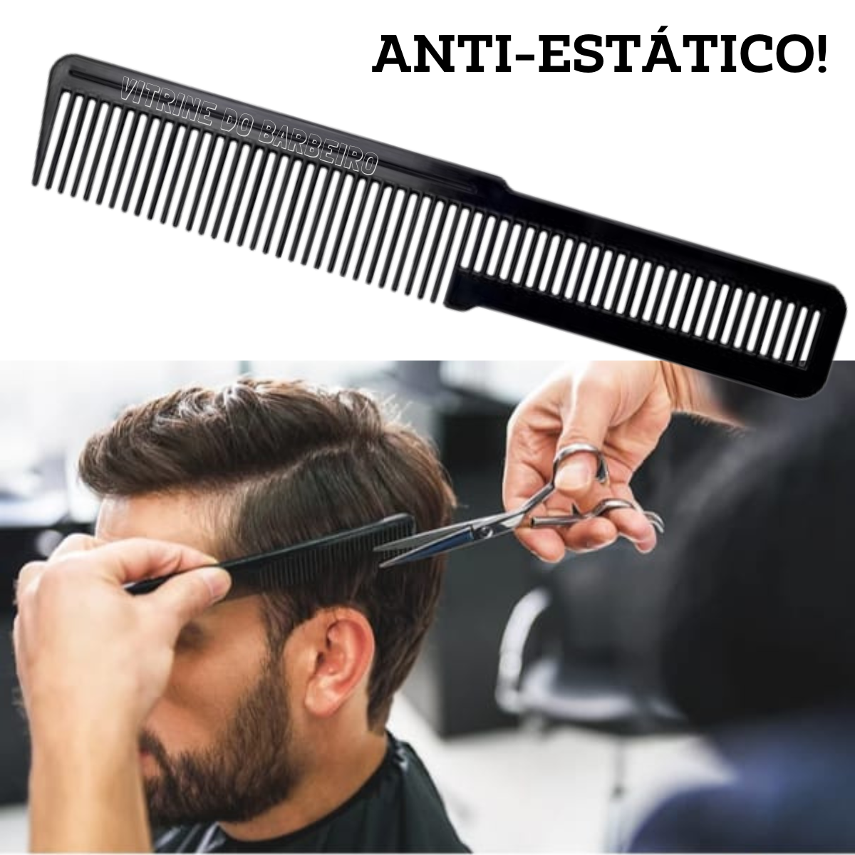 Pente Antiestático Para Corte De Cabelo Profissional