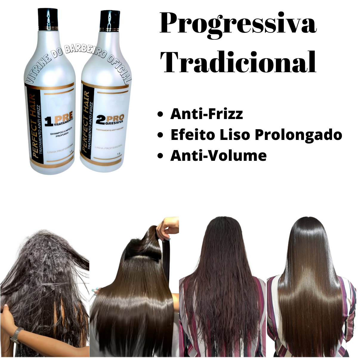 Kit Progressiva Tradicional Profissional Antifrizz